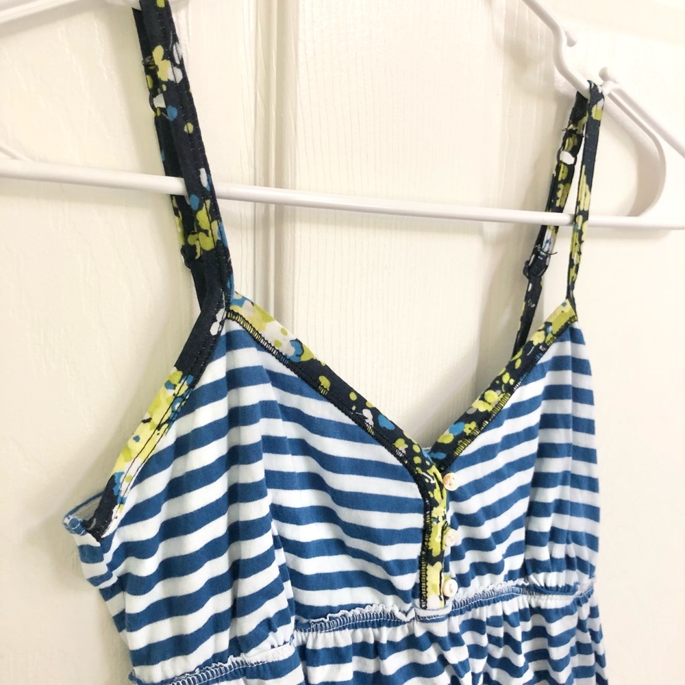 Aeropostale XS Blue/White Striped Tank Top NWT - Picture 2 of 5